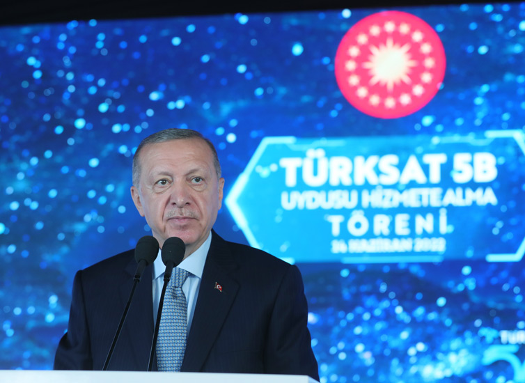 Dev yatırımlar | Cumhurbaşkanı Erdoğan, Türksat 5B Uydusu Hizmete Alma Töreni’ne katıldı