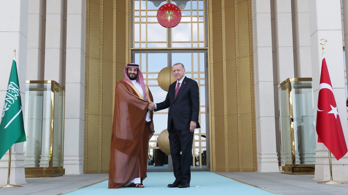 Suudi Arabistan Veliaht Prensi Muhammed bin Selman Cumhurbaşkanlığı Külliyesinde